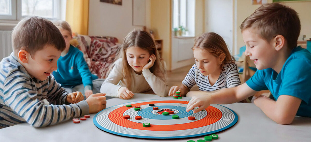 Juego de mesa del sistema de asistencia social KNIPS para niños